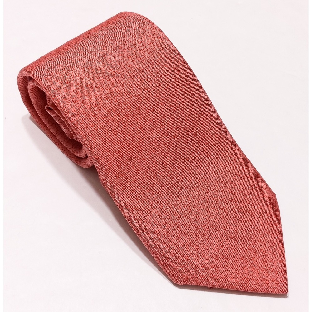 VINEYARD VINES Neck‎ Tie Tonal Whale All Over Pink ~ New